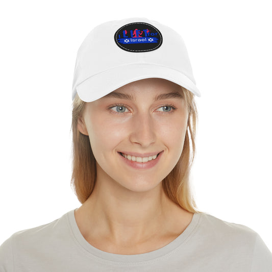 Women's Hat with Leather Patch (Round)